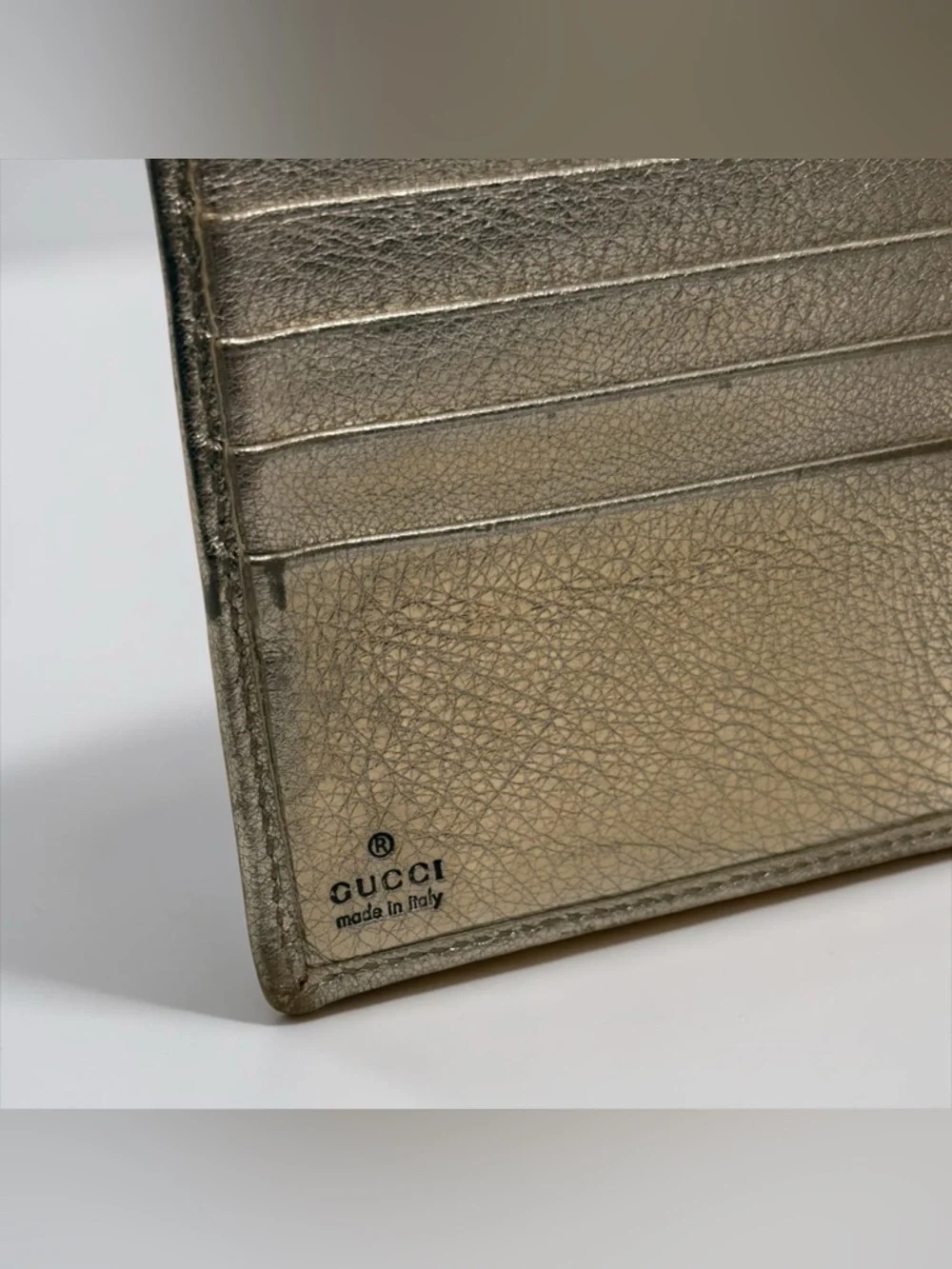 Authentic Gucci Metallic Britt Wallet - Picture 5 of 15
